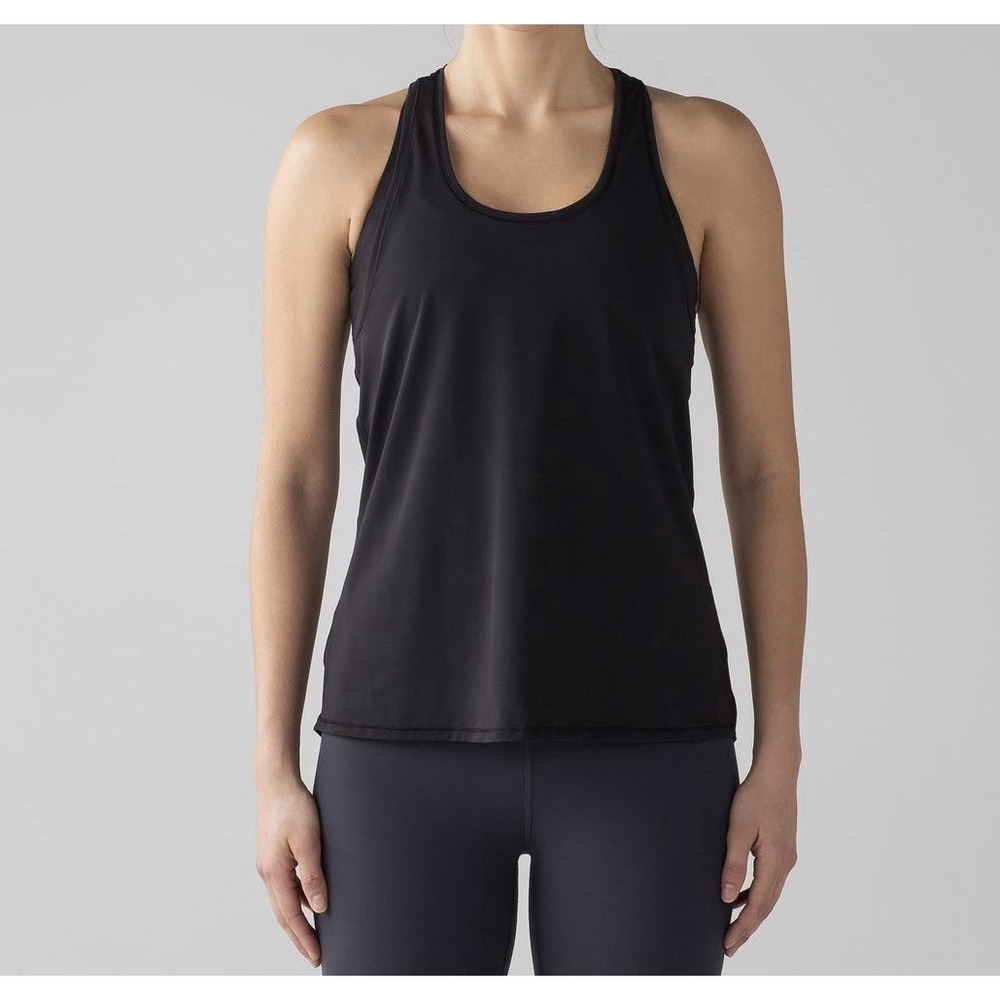 Lululemon Two With One Singlet Black Women's Size 4